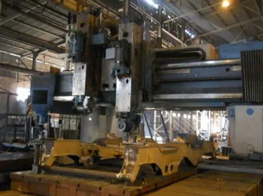 CNC gantry machining of structural steel components